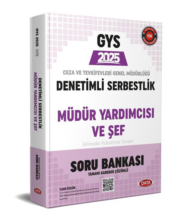 Data 2025 GYS Ceza ve Tevkifevleri Denetimli Serbestlik Müdür Yardımcısı ve Şef Soru Bankası Çözüm - Data Yayınları - Image 1