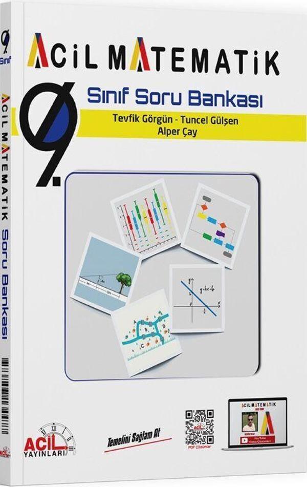 Acil Yayınları 9. Sınıf Acil Matematik Soru Bankası - Acil Yayınları - Image 1