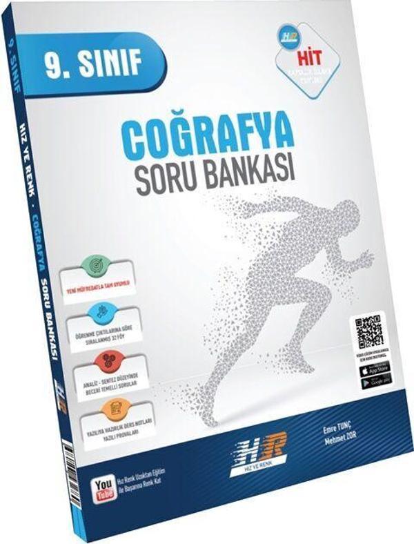 Hız ve Renk 9. Sınıf Coğrafya HİT Soru Bankası - Hız ve Renk Yayınları - Image 1