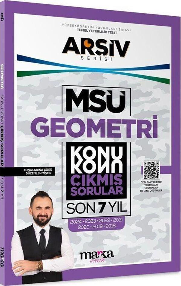 Marka Yayınları MSÜ Geometri ARŞİV Serisi Konu Konu Son 7 Yıl Çıkmış Sorular - Marka Yayınları - Image 1