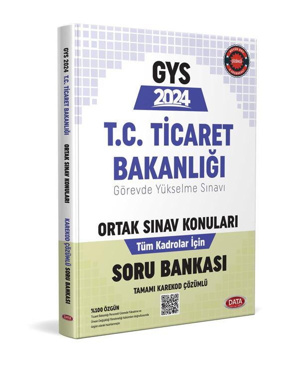Data 2024 GYS Ticaret Bakanlığı Ortak Konular Soru Bankası Görevde Yükselme Data Yayınları - Data Yayınları - Image 1