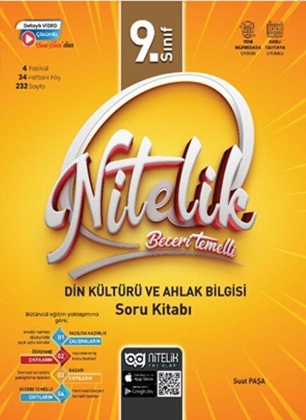 Nitelik Yayınları 9. Sınıf Din Kültürü ve Ahlak Bilgisi Nitelik Beceri Temelli Soru Kitabı - Nitelik Yayınları - Image 1
