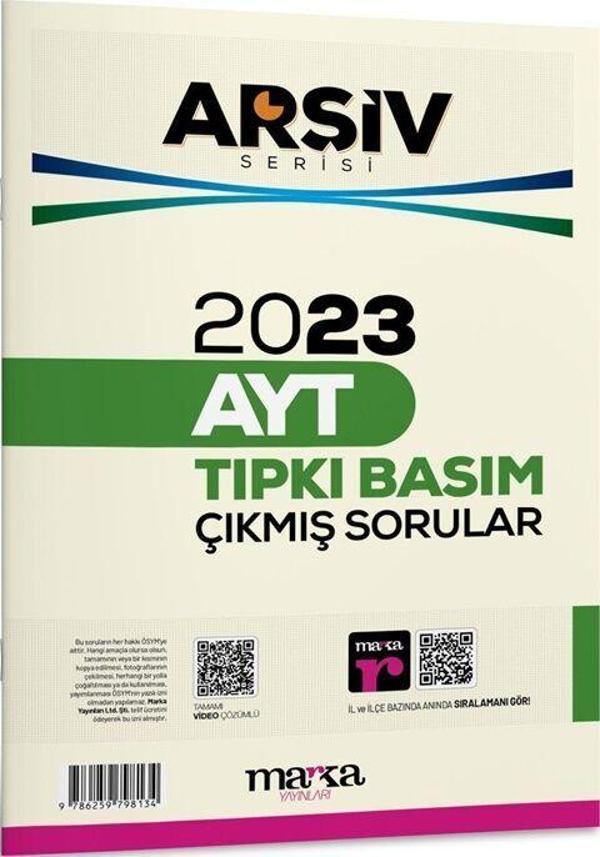 Marka Yayınları 2023 AYT Arşiv Serisi Tıpkı Basım Çıkmış Sorular - Marka Yayınları - Image 1