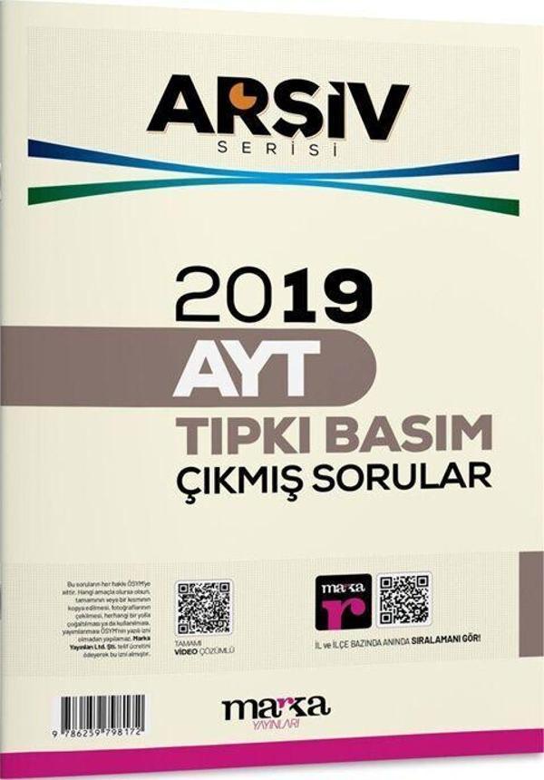Marka Yayınları 2019 AYT Arşiv Serisi Tıpkı Basım Çıkmış Sorular - Marka Yayınları - Image 1