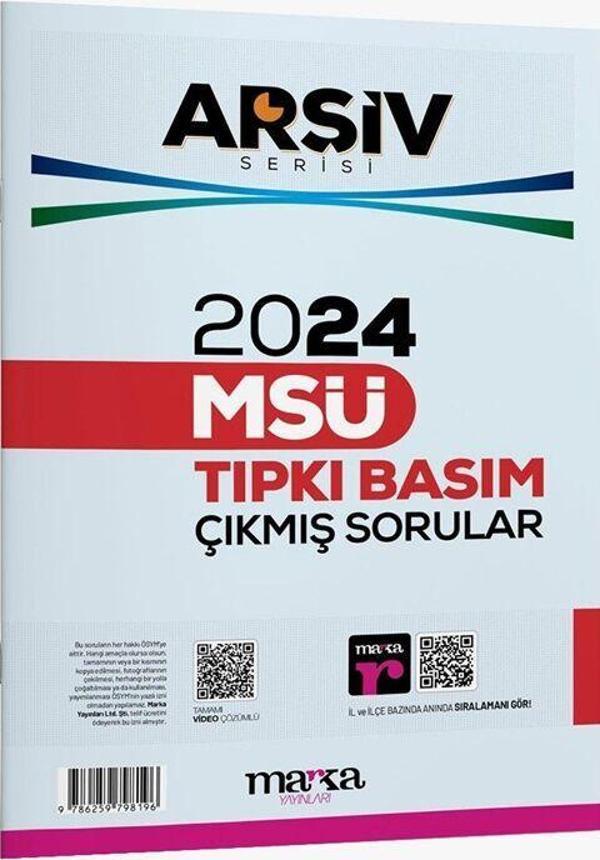 Marka Yayınları 2024 MSÜ Tıpkı Basım Çıkmış Sorular - Marka Yayınları - Image 1