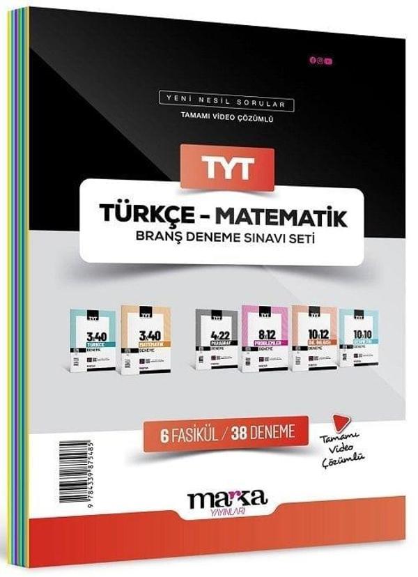 Marka 2025 YKS TYT Türkçe Matematik 6 Fasikül 38 Deneme Set Marka Yayınları - Marka Yayınları - Image 1