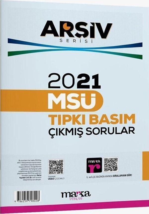 Marka Yayınları 2021 MSÜ Tıpkı Basım Çıkmış Sorular - Marka Yayınları - Image 1