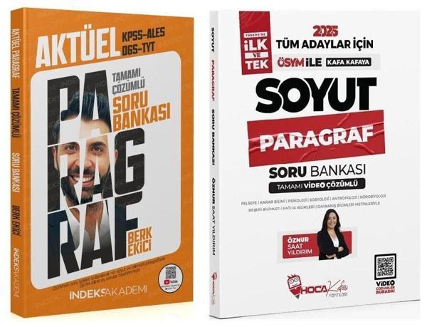 Hoca Kafası + İndeks 2025 KPSS TYT ALES DGS Soyut Paragraf Soru Bankası 2li Set Öznur Saat Yıldırım - İndeks Akademi Yayıncılık - Image 1