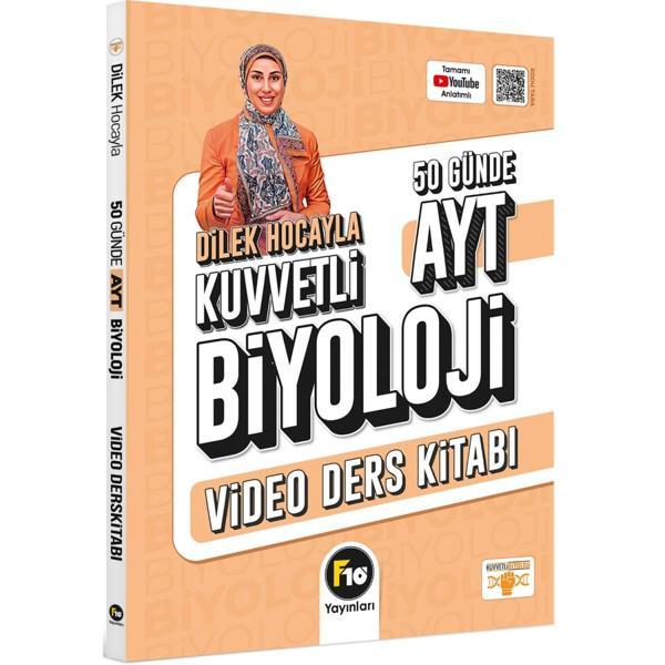 F10 Yayınları AYT Biyoloji Dilek Hocayla 50 Günde Video Ders Kitabı - F10 Yayınları - Image 1
