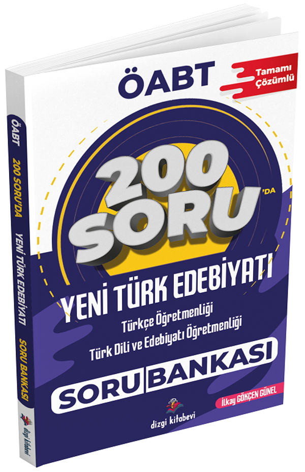 Dizgi Kitap ÖABT Türkçe-Türk Dili Edebiyatı Öğretmenliği Yeni Türk Edebiyatı 200 Soru Bankası - Dizgi Kitap Yayınları - Image 1
