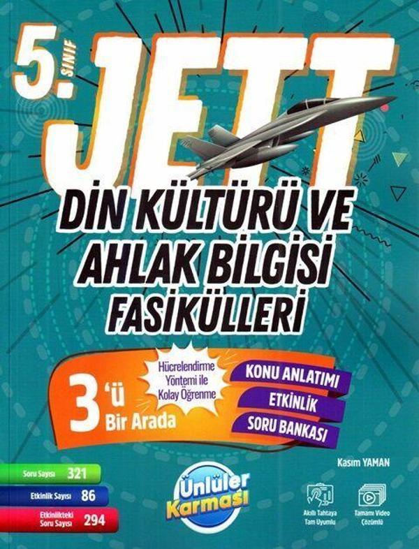 Ünlüler Karması 5. Sınıf Din Kültürü ve Ahlak Bilgisi JETT Fasikülleri - Ünlüler Karması Yayınları - Image 1