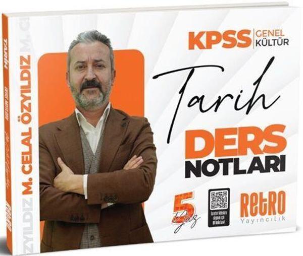 Retro 2025 KPSS Tarih 5Yüz Ders Notları - Mehmet Celal Özyıldız Retro Yayıncılık - Retro Yayıncılık - Image 1