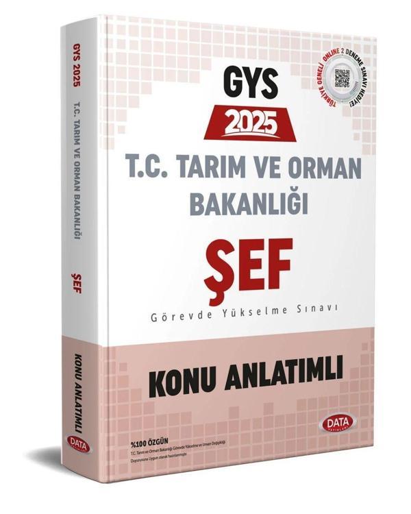 Data 2025 Tarım ve Orman Bakanlığı Şef GYS Konu Anlatımlı Data Yayınları - Data Yayınları - Image 1
