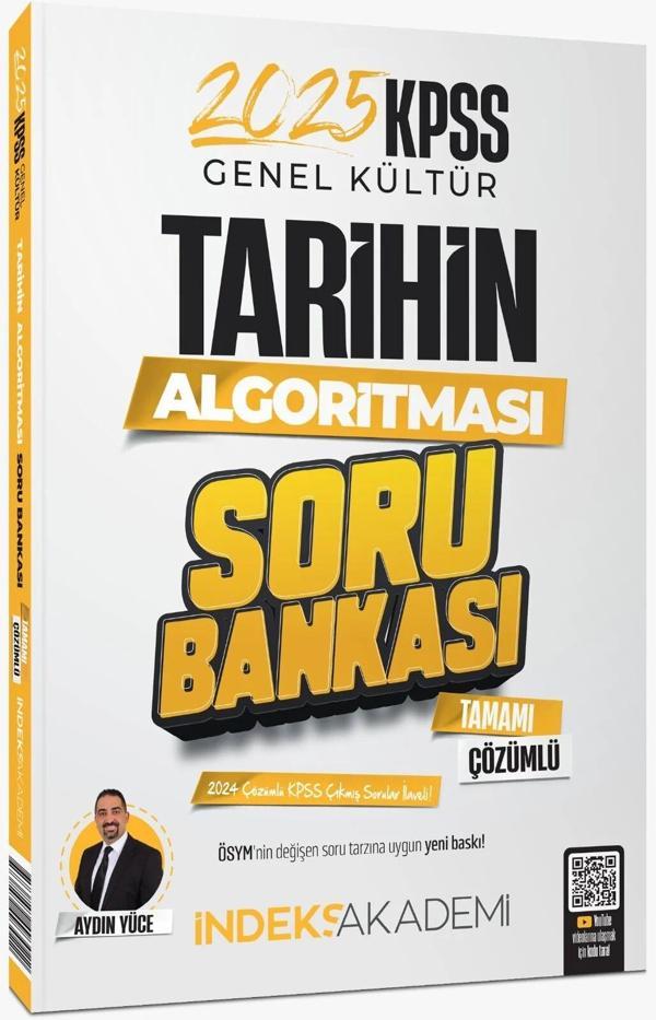 İndeks Akademi 2025 KPSS Tarihin Algoritması Soru Bankası Çözümlü - Aydın Yüce İndeks Akademi - İndeks Akademi Yayıncılık - Image 1