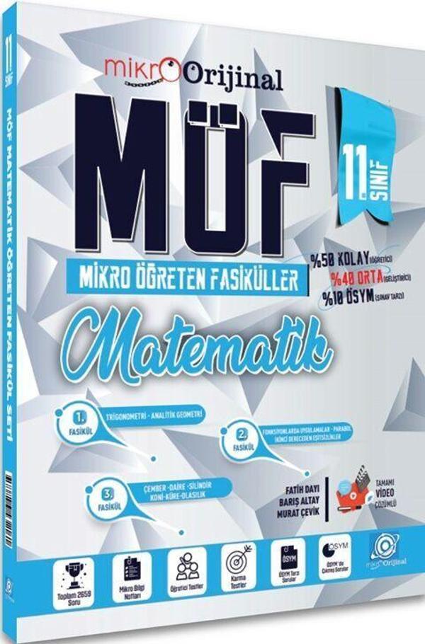 Orijinal Mikro 11. Sınıf Matematik MÖF Mikro Öğreten Fasiküller - Orijinal Yayınları - Image 1
