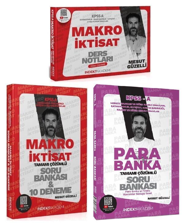 İndeks Akademi 2025 KPSS A Grubu Makro İktisat + Para-Banka Video Ders Notları + Soru 3 lü Set - İndeks Akademi Yayıncılık - Image 1