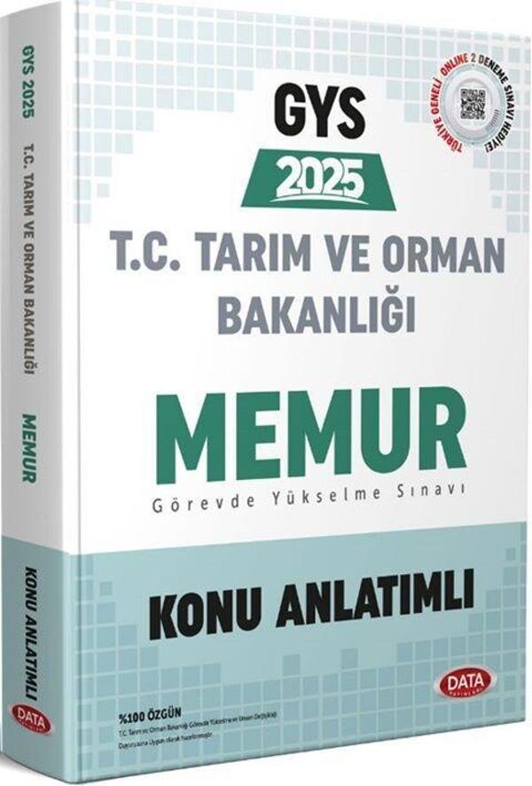 Data 2025 GYS Tarım ve Orman Bakanlığı Memur Konu Anlatımlı Görevde Yükselme Data Yayınları - Data Yayınları - Image 1