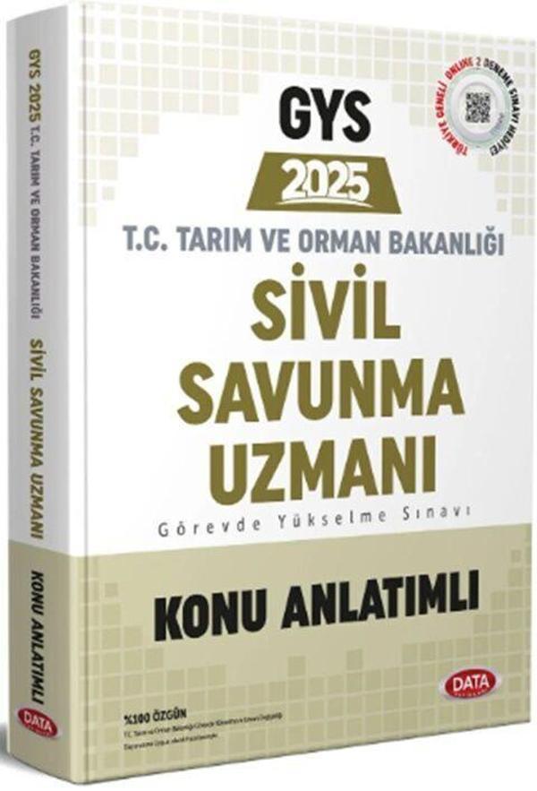 Data 2025 GYS Tarım ve Orman Bakanlığı Sivil Savunma Uzmanı Konu Anlatımlı Data Yayınları - Data Yayınları - Image 1
