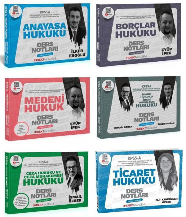 İndeks Akademi 2025 KPSS A Grubu Hukuk Video Ders Notları 6 lı Set İndeks Akademi Yayıncılık - İndeks Akademi Yayıncılık - Image 1