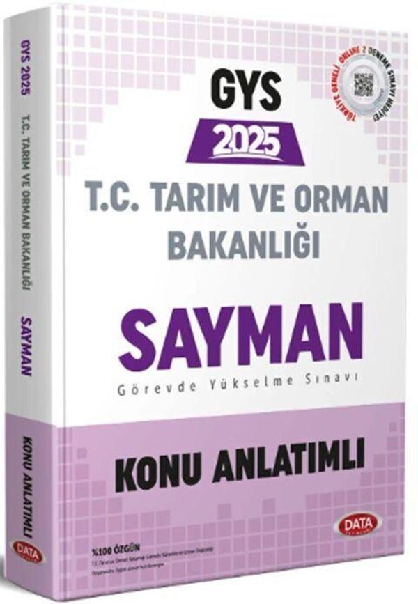 Data 2025 GYS Tarım ve Orman Bakanlığı Sayman Konu Anlatımlı Görevde Yükselme Data Yayınları - Data Yayınları - Image 1