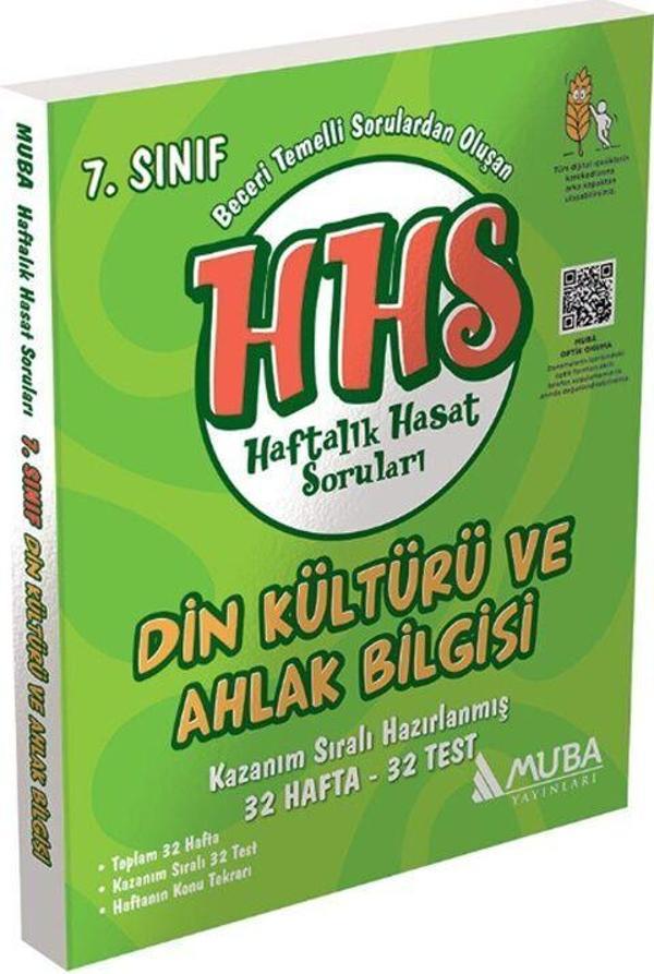 Muba Yayınları 7. Sınıf Din Kültürü ve Ahlak Bilgisi Haftalık Hasat Soruları - Muba Yayınları - Image 1