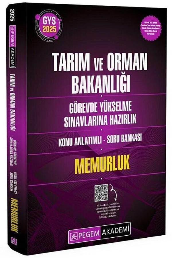 Pegem 2025 GYS Tarım ve Orman Bakanlığı Memurluk Konu Anlatımlı Soru Bankası Görevde Yükselme Pegem Akademi Yayınları - Pegem Akademi Yayıncılık - Image 1