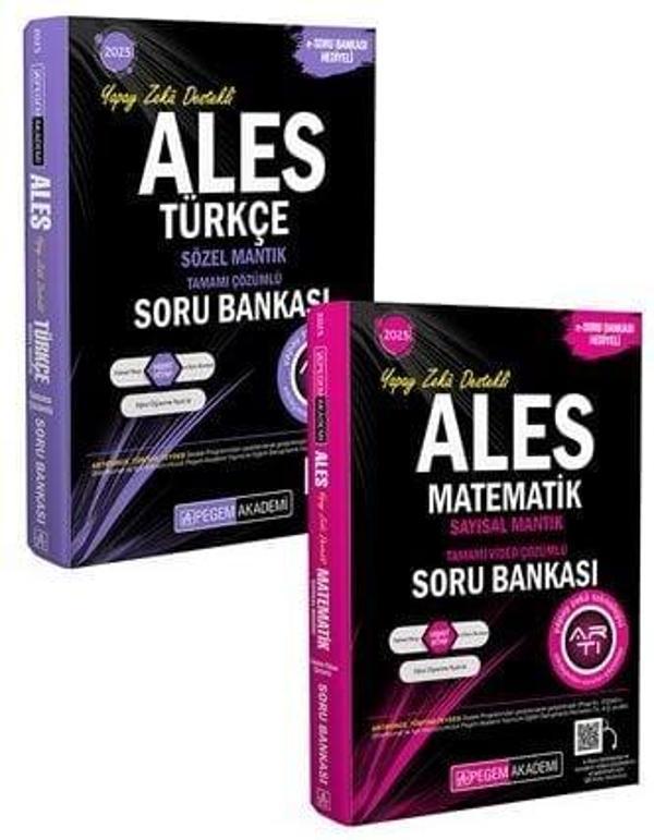 Pegem 2025 ALES Türkçe Sözel Mantık + Matematik Sayısal Mantık Soru Bankası 2 li Set Pegem Akademi - Pegem Akademi Yayıncılık - Image 1