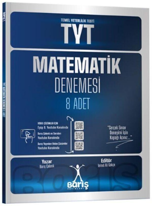 Barış Çelenk TYT Matematik Denemesi 8 Adet - Barış Çelenk - Image 1