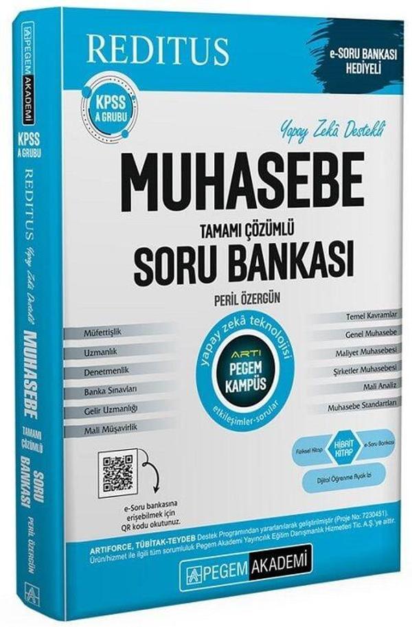 Pegem 2025 KPSS A Grubu Reditus Muhasebe Soru Bankası Çözümlü Pegem Akademi Yayınları - Pegem Akademi Yayıncılık - Image 1
