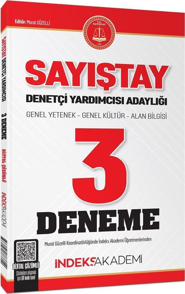 İndeks Akademi Sayıştay Denetçi Yardımcısı Adaylığı 3 Deneme Çözümlü İndeks Akademi - İndeks Akademi Yayıncılık - Image 1