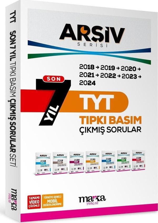 Marka Yayınları TYT Son 7 Yıl ARŞİV Serisi Tıpkı Basım Fasikül Fasikül Çıkmış Sorular - Marka Yayınları - Image 1