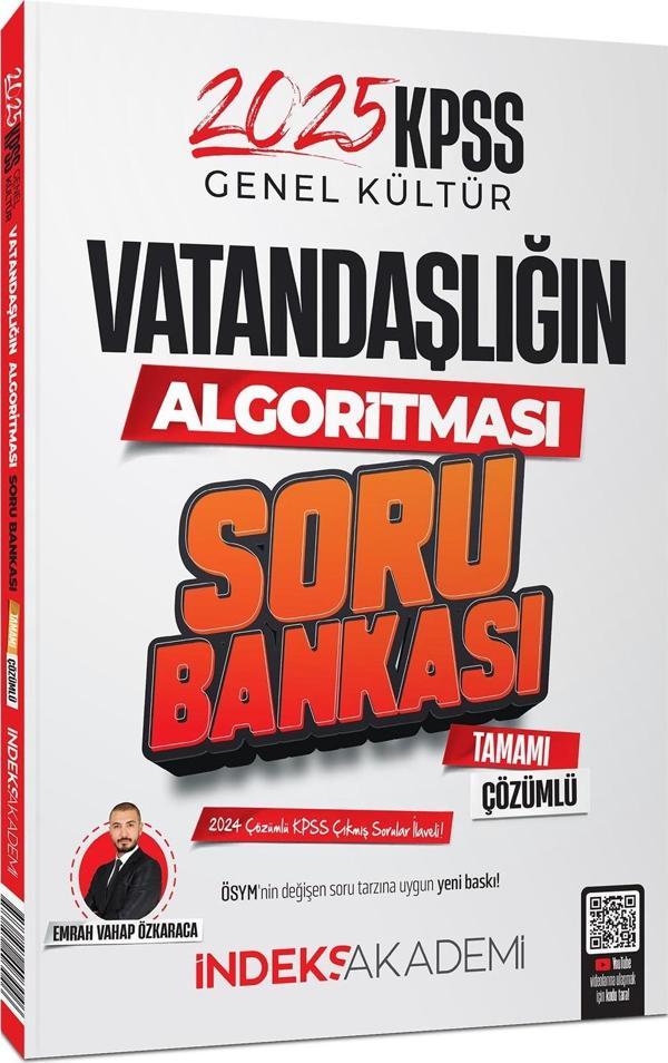 İndeks Akademi 2025 KPSS Vatandaşlığın Algoritması Soru Bankası Çözümlü Emrah Vahap Özkaraca - İndeks Akademi Yayıncılık - Image 1