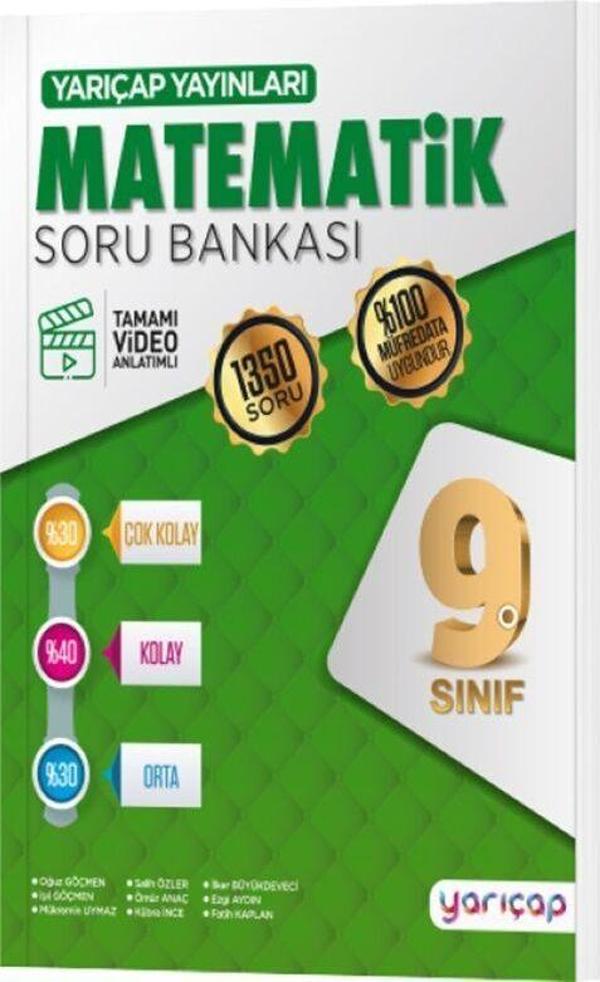 YarıÇap Yayınları 9. Sınıf Matematik Soru Bankası - Çap Yayınları - Image 1