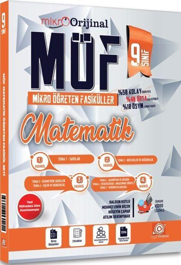 Orijinal Mikro 9. Sınıf Matematik MÖF Mikro Öğreten Fasiküller - Orijinal Yayınları - Image 1