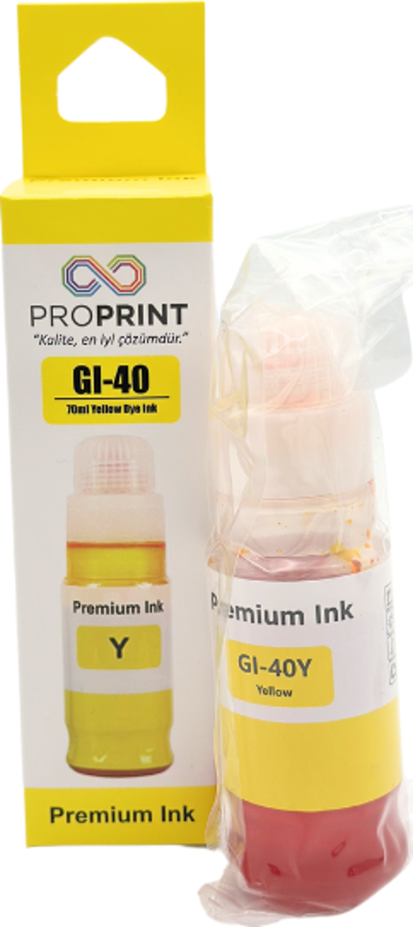 ProPrint Canon GI-40 Sarı Muadil Mürekkep 70 ML GM2040-G6040-G5040 - Image 1