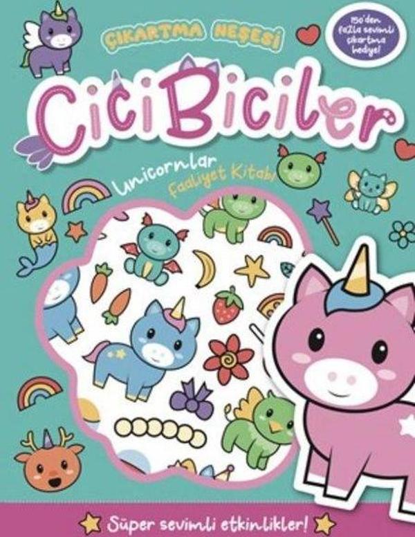 Cicibiciler Unicornlar Faaliyet Kitabı - Çıkartma Neşesi - Beta Kids - Image 1