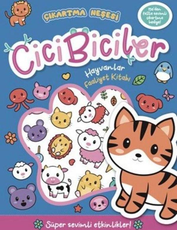 Cicibiciler Hayvanlar Faaliyet Kitabı - Çıkartma Neşesi - Beta Kids - Image 1