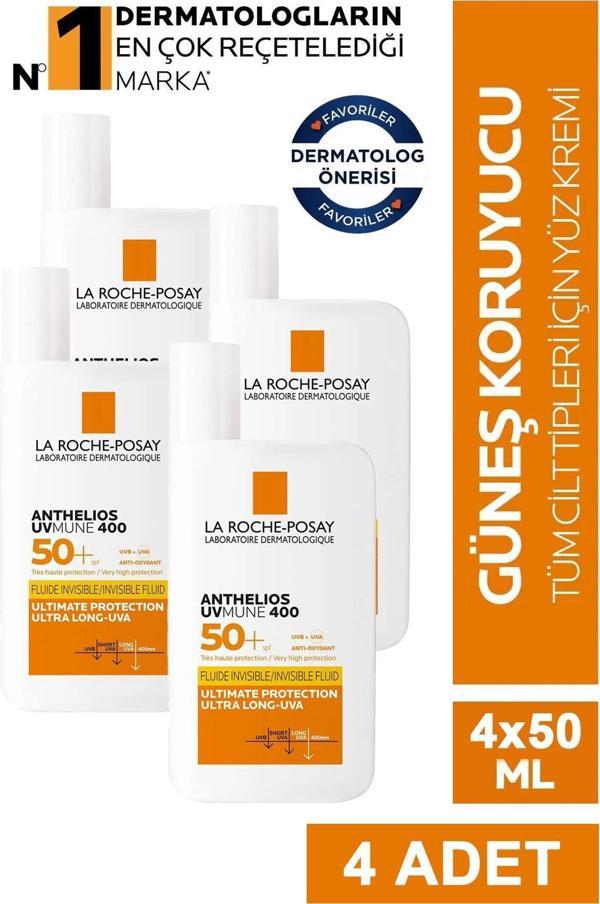 La Roche Posay Anthelios UVmune 400 Invisible Fluid SPF50+ 50 ml 4 Adet - Image 1