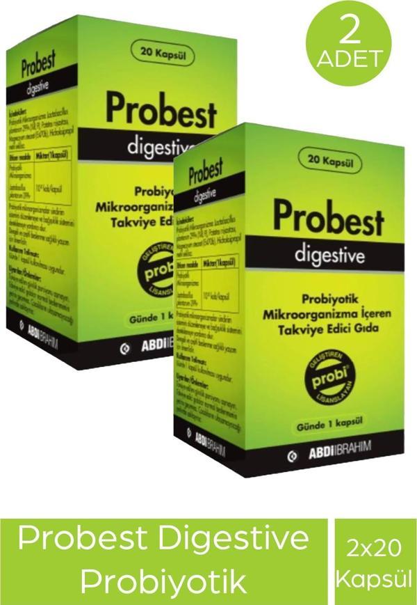 Probest Digestive Probiyotik 20 Kapsül 2 Adet - Image 1