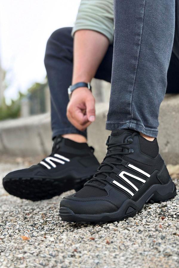 Big King Siyah Beyaz Outdoor Trekking Erkek Spor Bot - Image 1