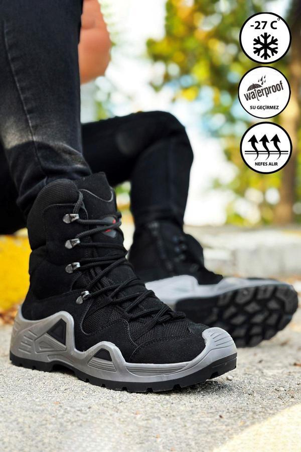 Big King Siyah Füme Combat Gtx WaterProof Fermuarlı Bot - Image 1
