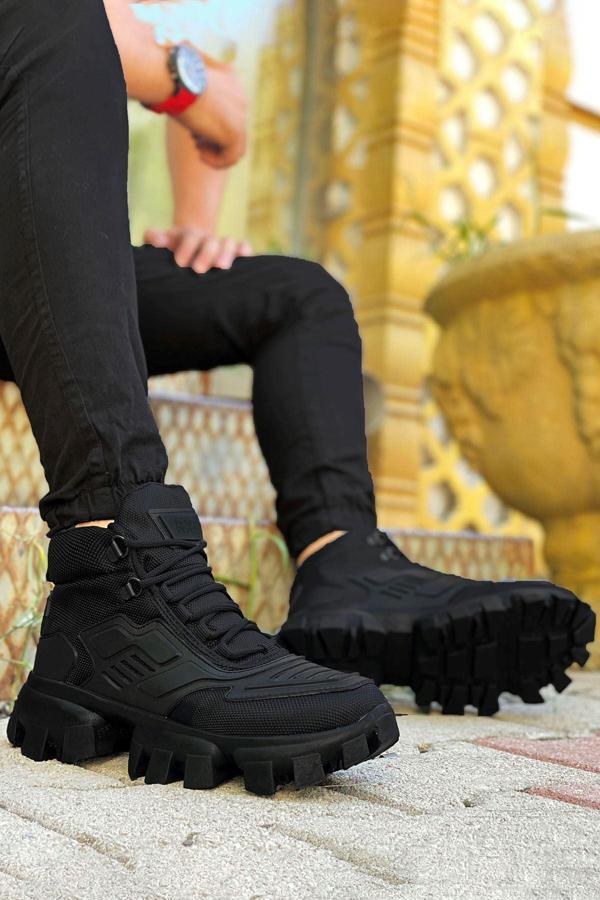 Big King Siyah Dozer Taban Unisex Günlük Spor Bot - Image 1