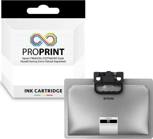Epson T9661XXL - C13T966140 Siyah Muadil Kartuş - WF-M5298DW - Image 1