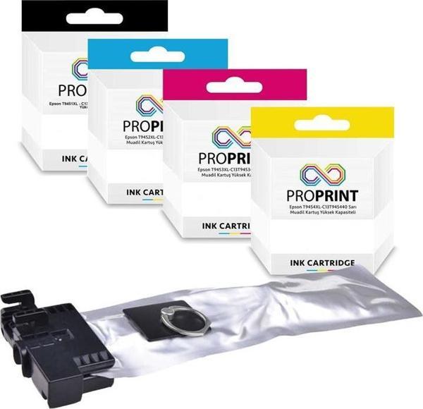 Epson T9451XL-52XL-53XL-54XL Muadil Kartuş Seti CMYK- WF-C5790DWF - Image 1