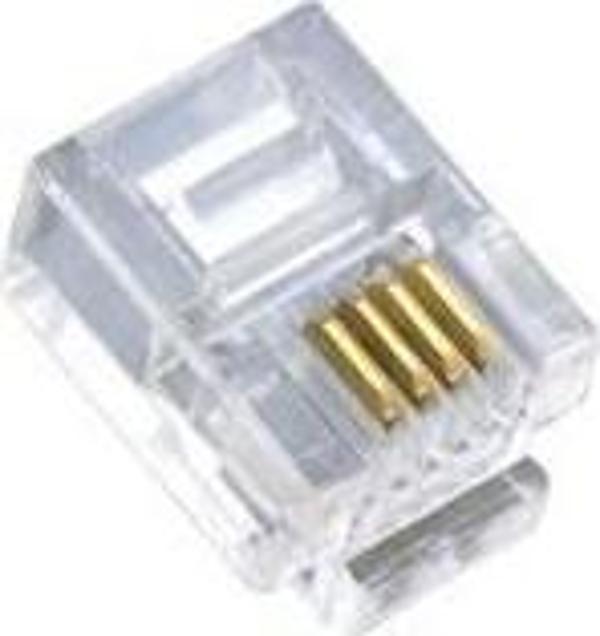 Rj11 Jack 4 pin 100 Adet - Image 1
