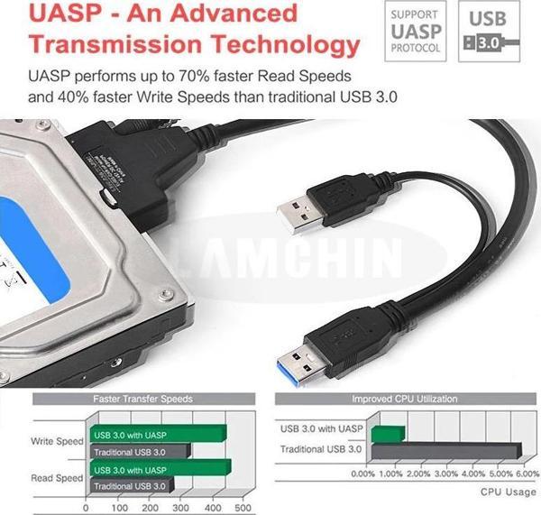USB Sata adaptör Adaptör Girişli - Image 1