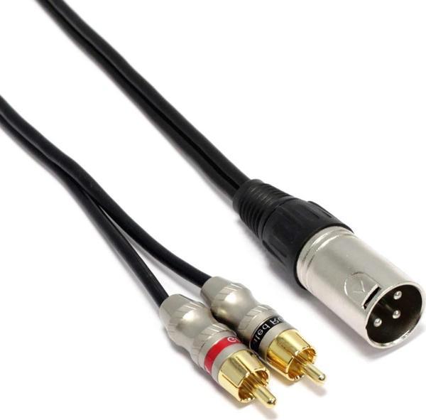 Xlr Erkek 2 Rca Erkek Kablo 3 metre - Image 1