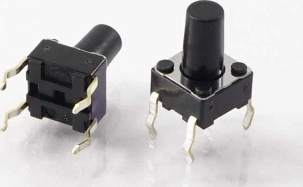 6x6x4.3mm 4 Pinli Push Buton - Tact Switch 10 adet - Image 1