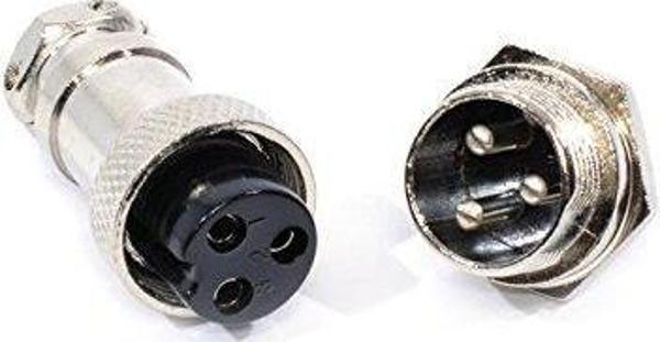 3 Pin Mikrofon Mice Konnektör dişi-erkek - Image 1