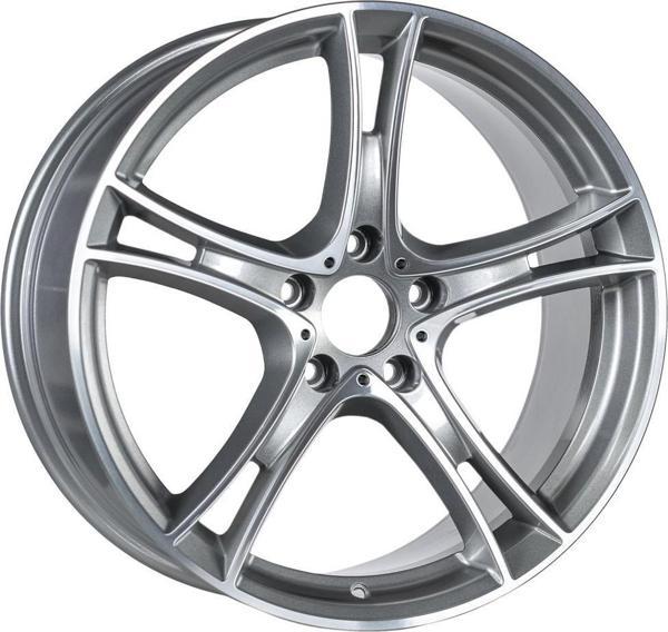 EMR-19247-08 9.0x19" -5x120 ET45 66.6 Silver Diamond Jant (4 Adet) - Image 1